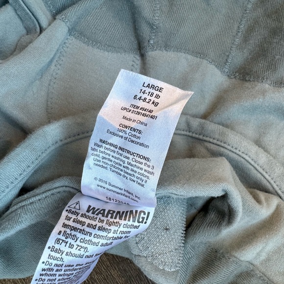 Bundle of 6 sleep sacks - Halo sleep sack - nested bean - Velcro swaddle - Picture 5 of 8